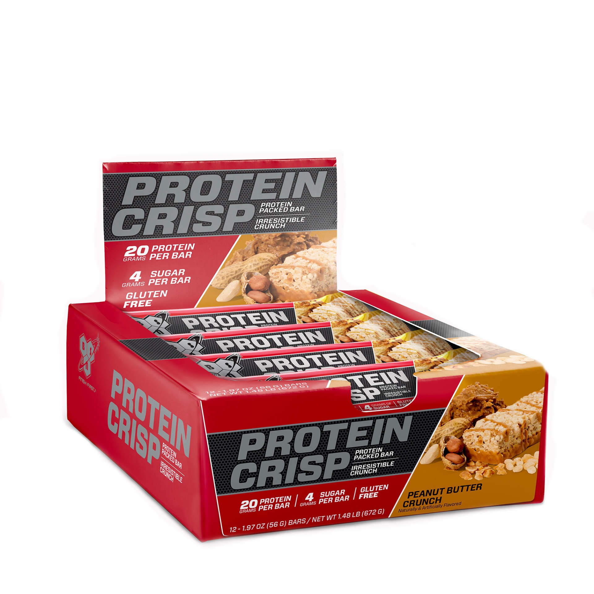 slide 1 of 1, BSN SYNTHA-6 Protein Crisp - Peanut Butter Crunch, 12 ct