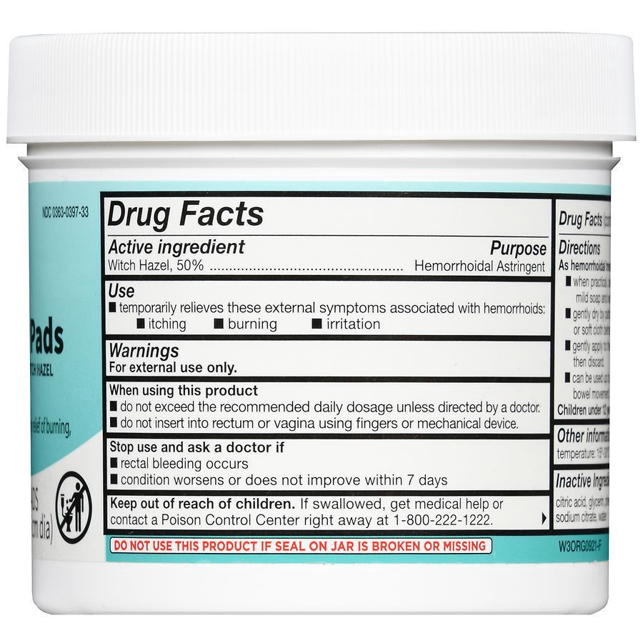 slide 5 of 5, Walgreens Medicated Pads, 100 ct