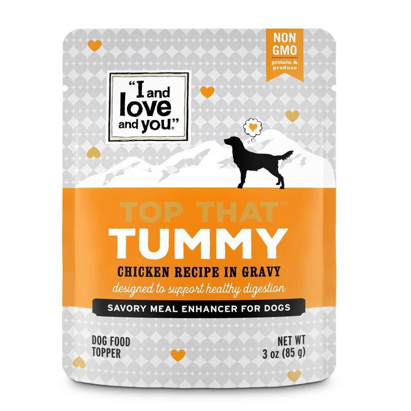 slide 1 of 29, I and Love and You Dog Meal Enhancer, Top That Tummy Chicken, 3 oz