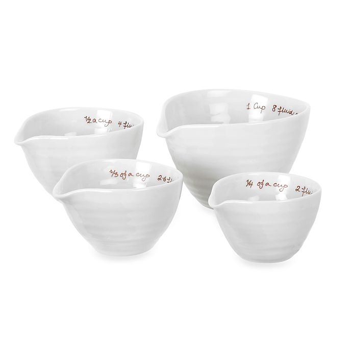 slide 1 of 1, Sophie Conran for Portmeirion Measuring Cups - White, 4 ct