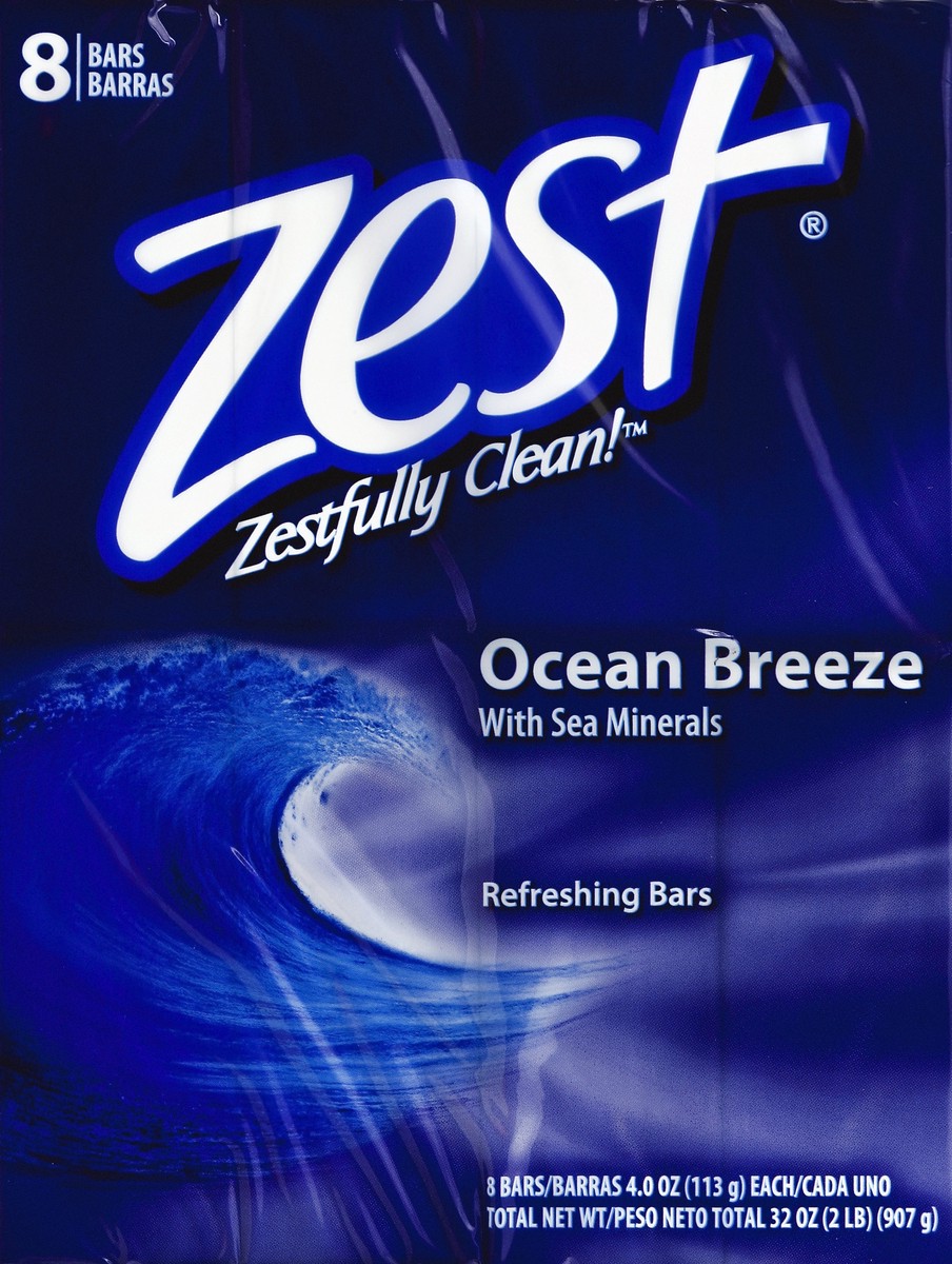 slide 1 of 5, Zest Refreshing Bars 8 ea, 8 CT (4 OZ)