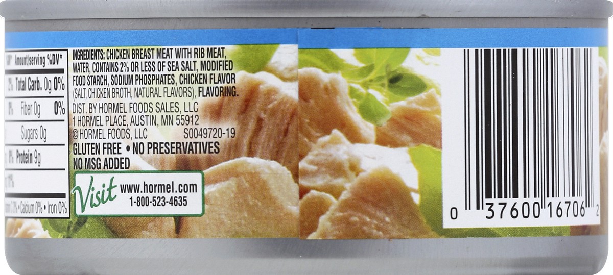 slide 2 of 7, Hormel Chicken Breast Premium In Water With Rib Meat, 5 oz