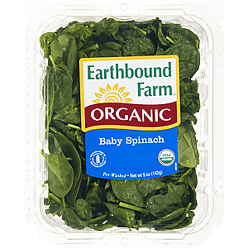 slide 4 of 9, Earthbound Farm Organic Baby Spinach, 5 oz