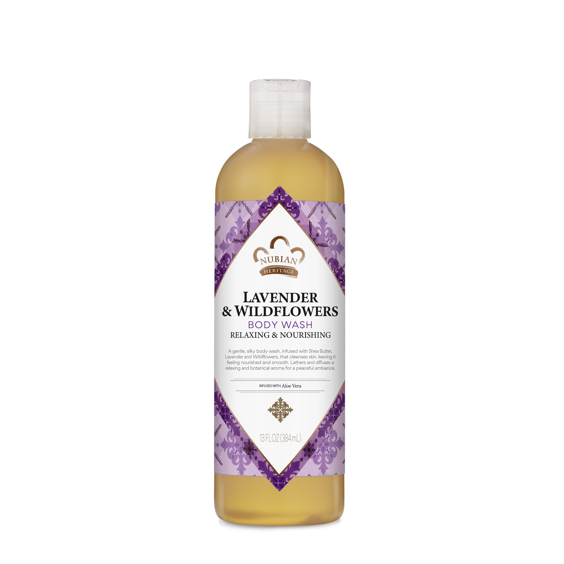 slide 1 of 4, Nubian Heritage Body Wash Lavender & Wildflowers, 13 oz, 13 oz