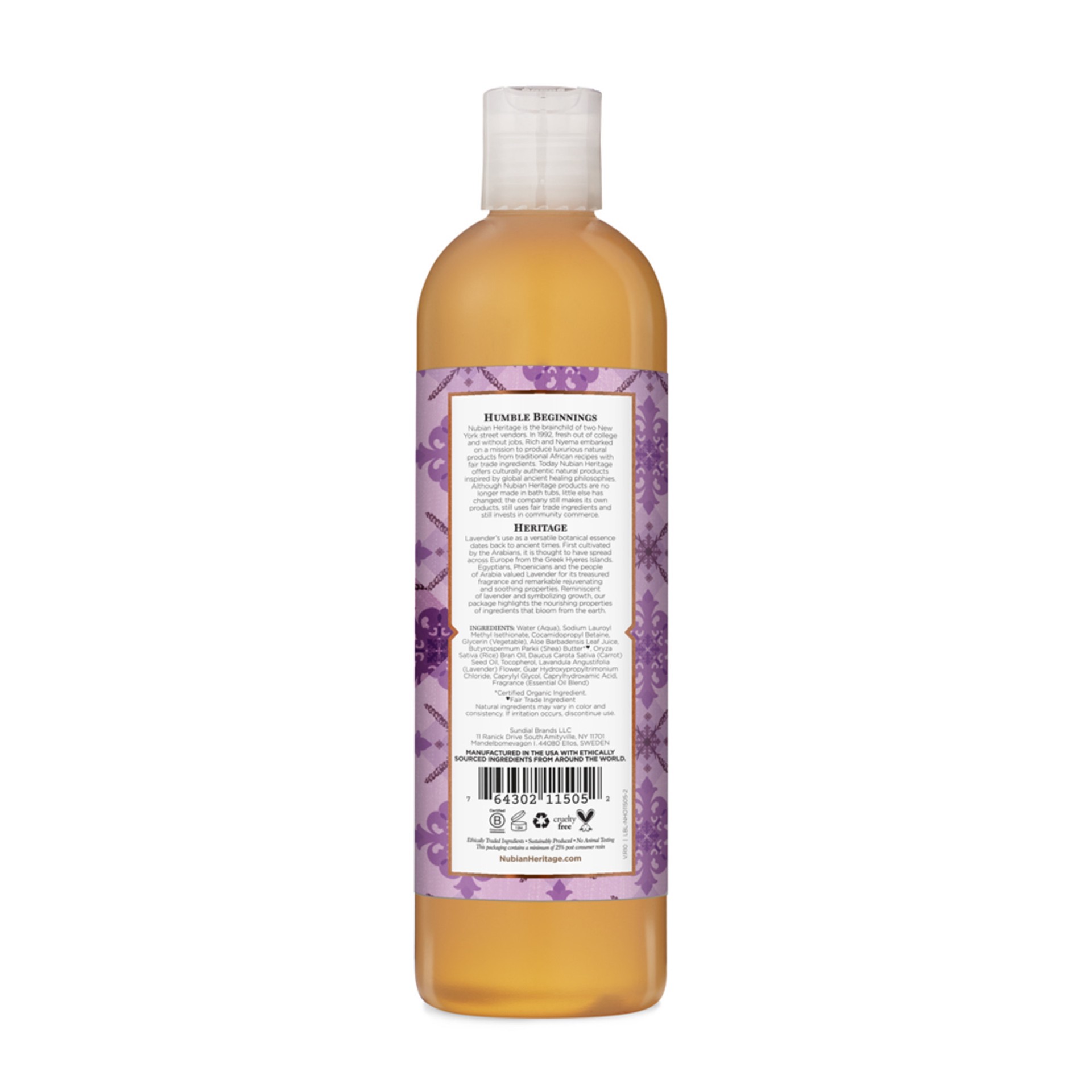 slide 3 of 4, Nubian Heritage Body Wash Lavender & Wildflowers, 13 oz, 13 oz