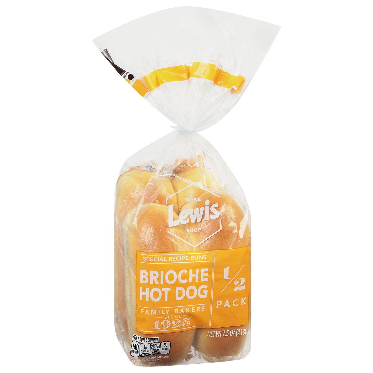 slide 5 of 9, Lewis Bakeries Brioche Hot Dog Buns 7.5 oz, 7.5 oz