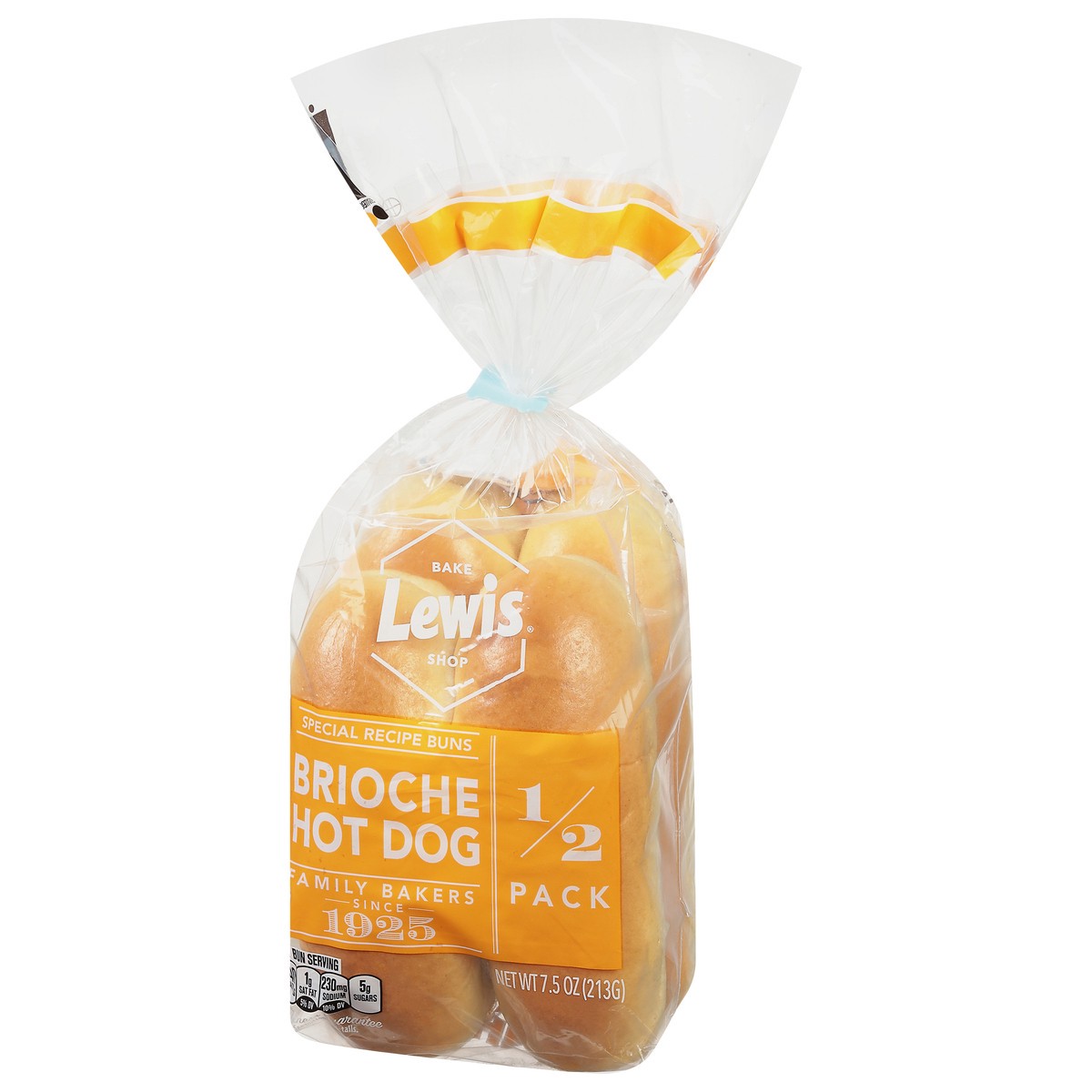 slide 2 of 9, Lewis Bakeries Brioche Hot Dog Buns 7.5 oz, 7.5 oz
