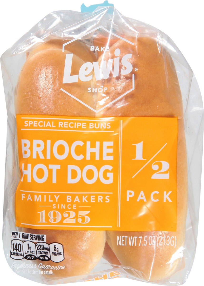 slide 9 of 9, Lewis Bakeries Brioche Hot Dog Buns 7.5 oz, 7.5 oz