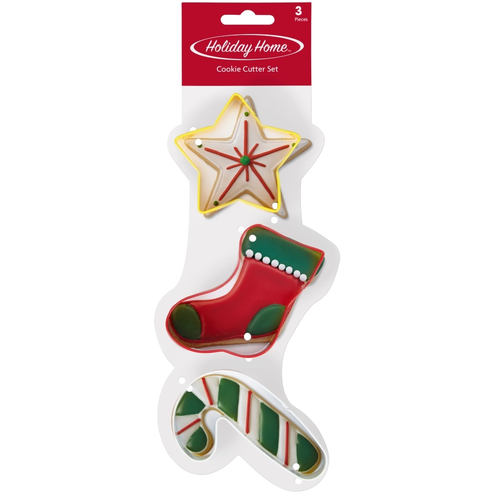 slide 1 of 1, Holiday Home Cookie Cutter Set, 3 ct