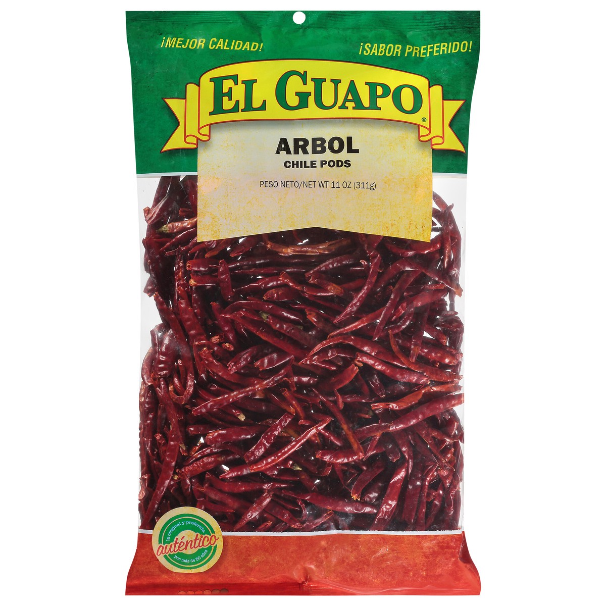 slide 1 of 9, El Guapo Whole Arbol Chili Pods, 11 oz, 11 oz