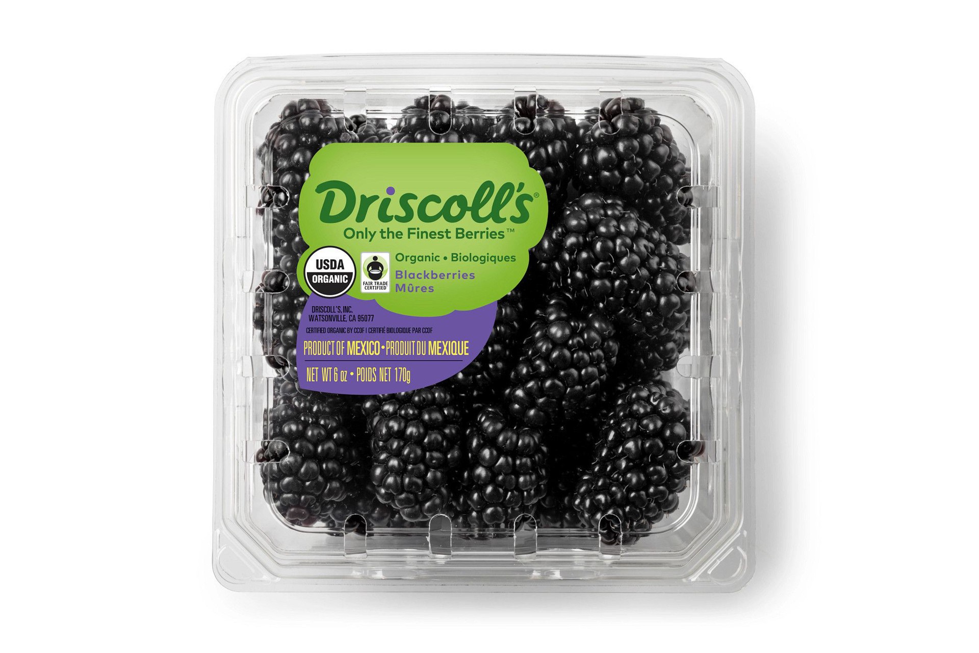 slide 1 of 7, Driscoll's Blackberries, Organic Blackberries, Fair Trade Produce, 6 oz., 6 oz