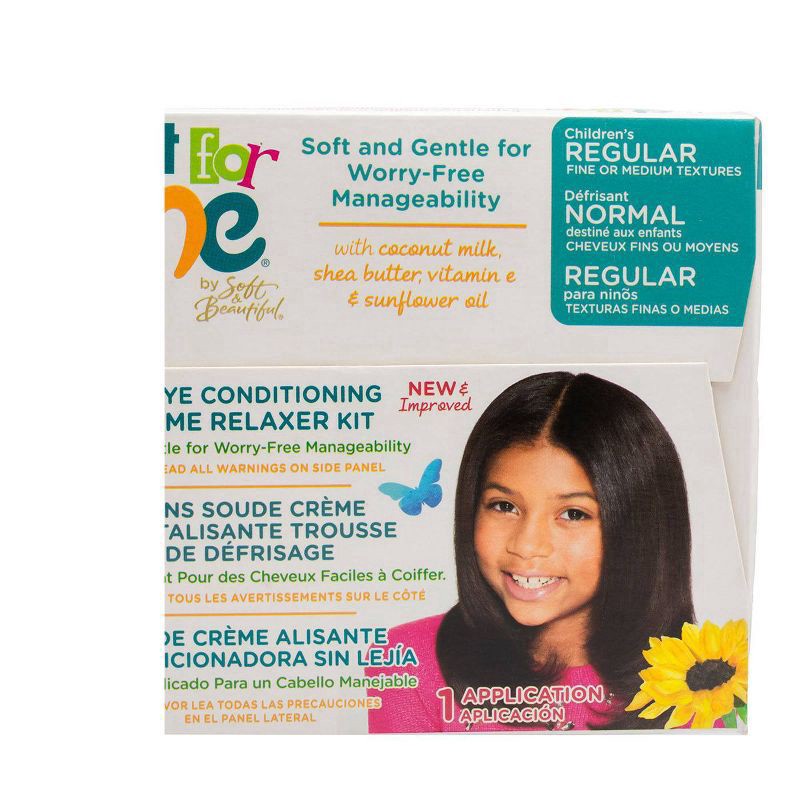 slide 6 of 7, Just For Me No-Lye Conditioning Crème Relaxer Kit, 6 oz