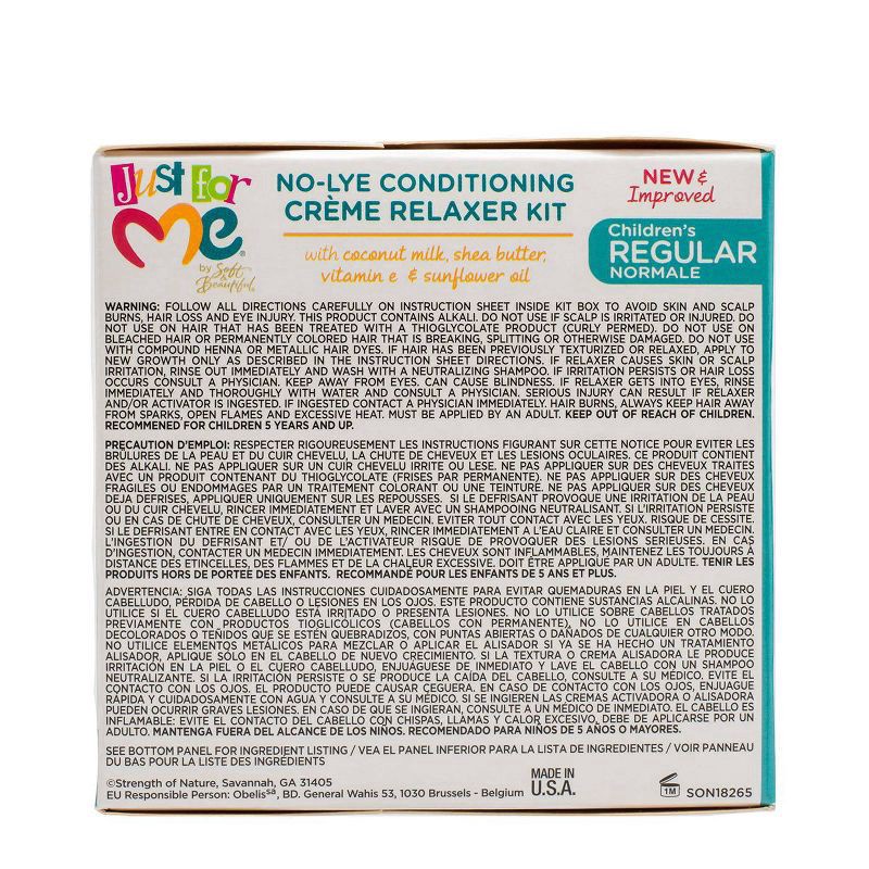 slide 7 of 7, Just For Me No-Lye Conditioning Crème Relaxer Kit, 6 oz