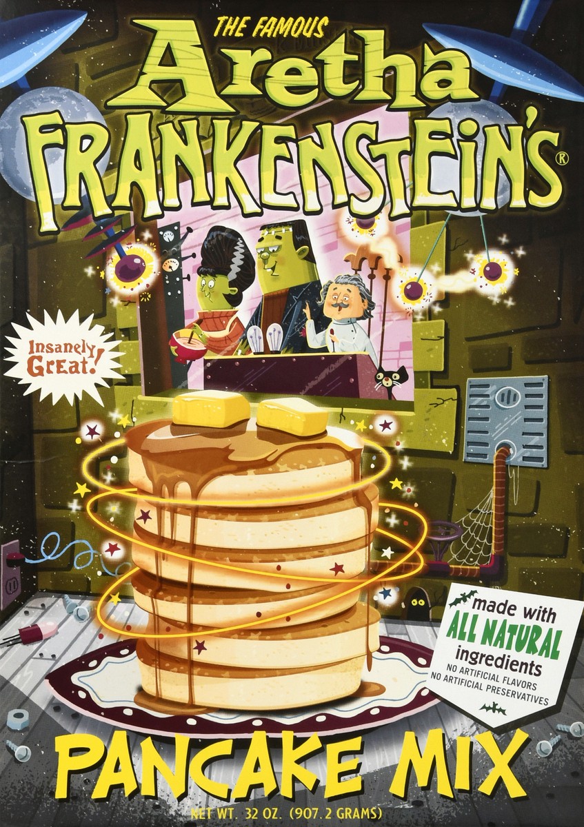 slide 4 of 9, Aretha Frankenstein's Aretha Frankensteins Pancake Mix, 32 oz