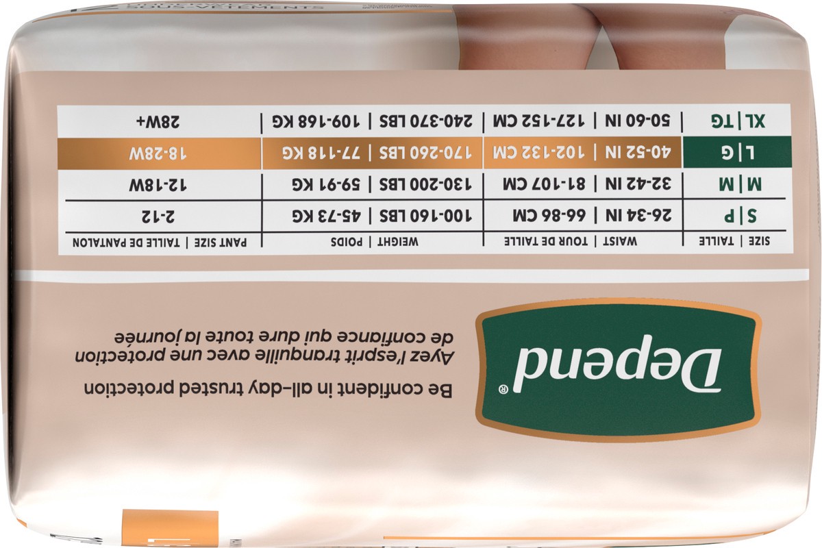 slide 2 of 13, Depend Silhouette Adult Incontinence & Postpartum Bladder Leak Underwear for Women, Maximum Absorbency, Large, Pink, 12 Count, 12 ct