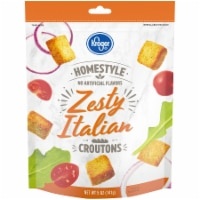 slide 1 of 1, Kroger Homestyle Zesty Italian Croutons, 5 oz