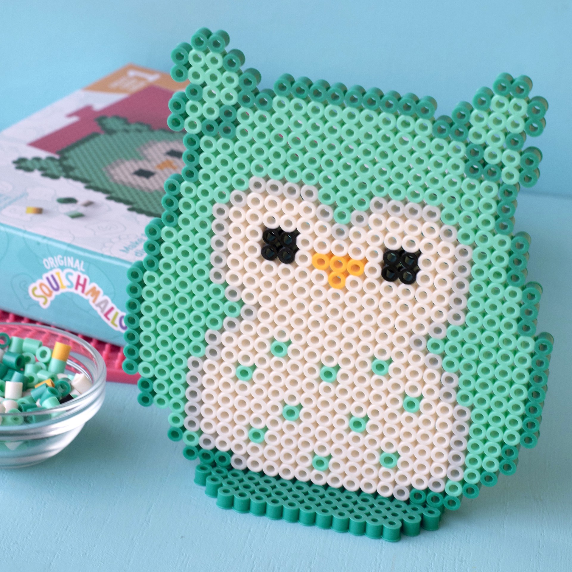 slide 4 of 7, Perler Squishmallows Winston Fused Bead Kit, 1 ct
