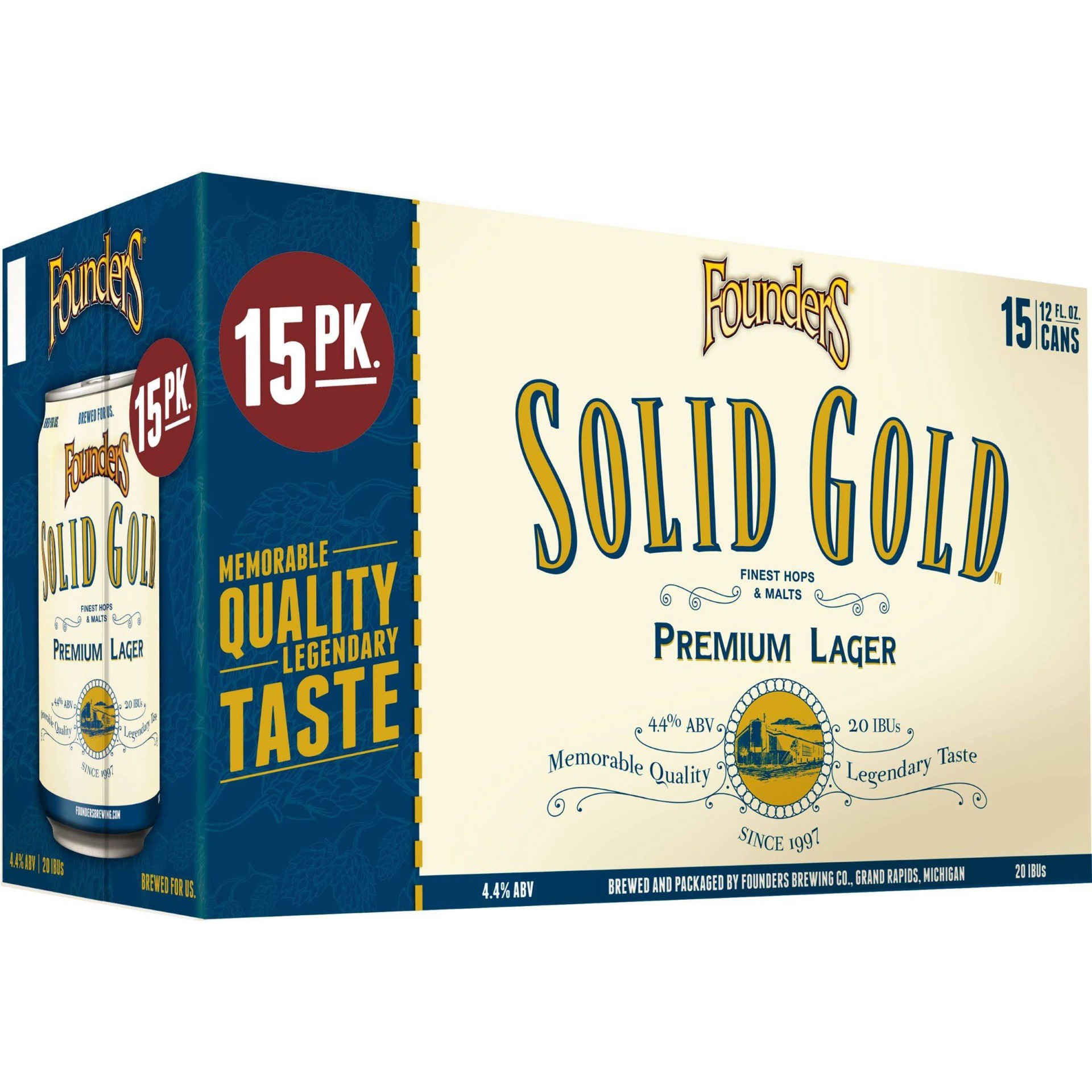 slide 1 of 2, Founders Brewing Co. Brewing Co. Solid Gold, 12 ct; 12 fl oz