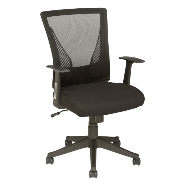 slide 1 of 10, Realspace Radley Mesh Mid-Back Task Chair, Black, 1 ct