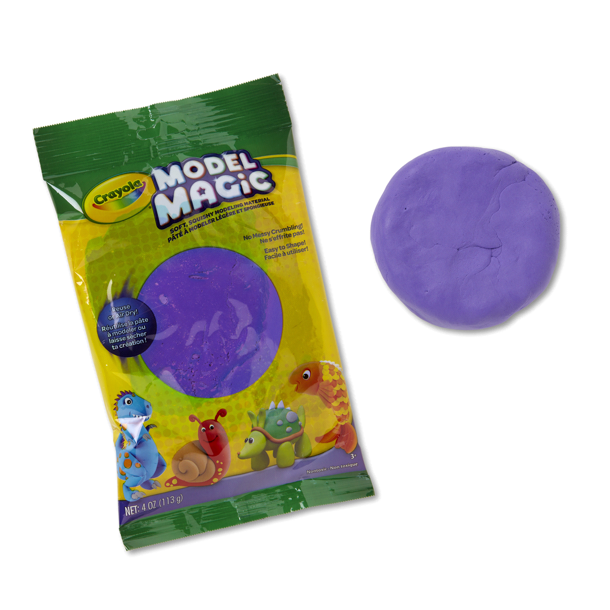 slide 3 of 6, Crayola Model Magic Pouch Purple, 4 oz