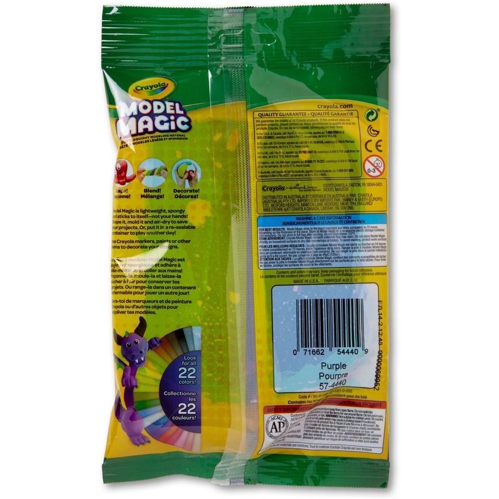 slide 4 of 6, Crayola Model Magic Pouch Purple, 4 oz