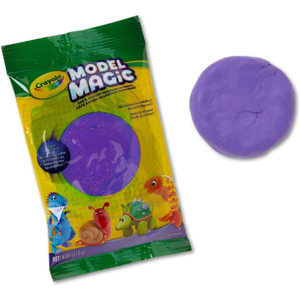 slide 2 of 6, Crayola Model Magic Pouch Purple, 4 oz