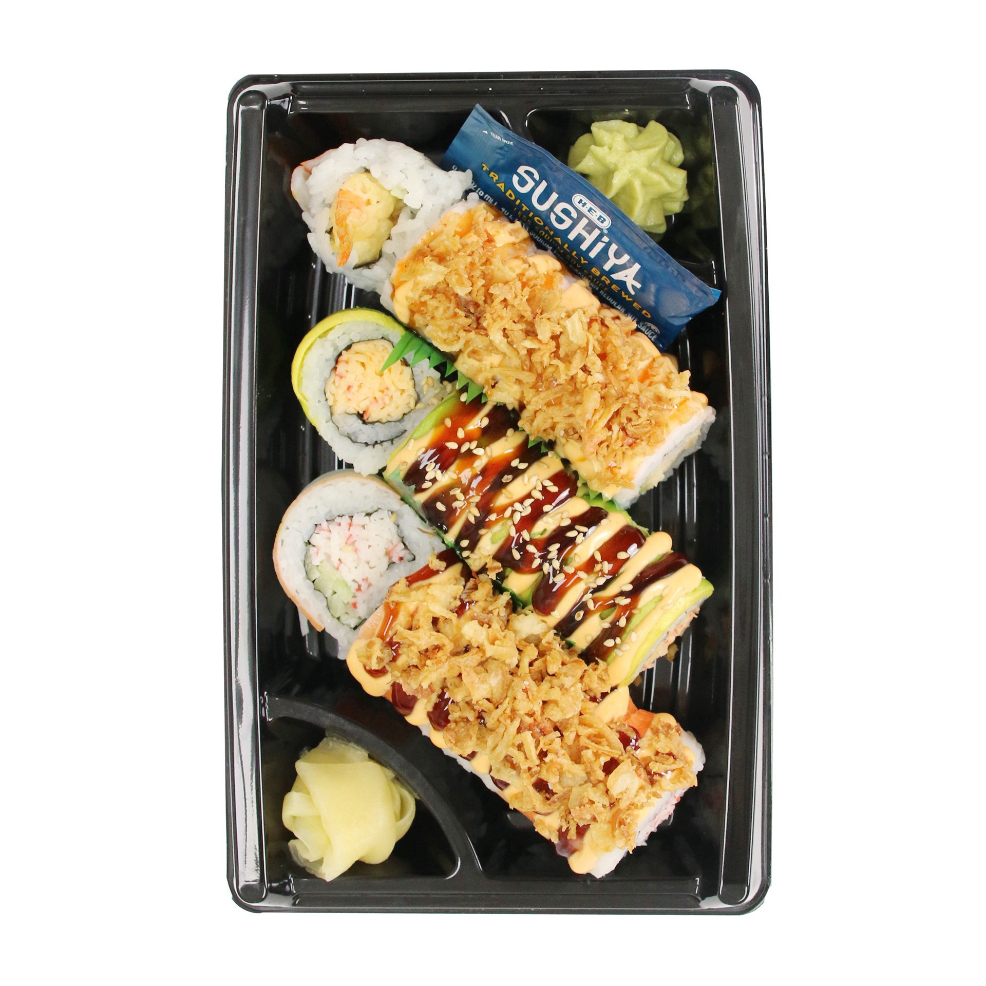 slide 1 of 1, H-E-B Sushiya Texas Trio Sushi Combo Pack, 15 ct