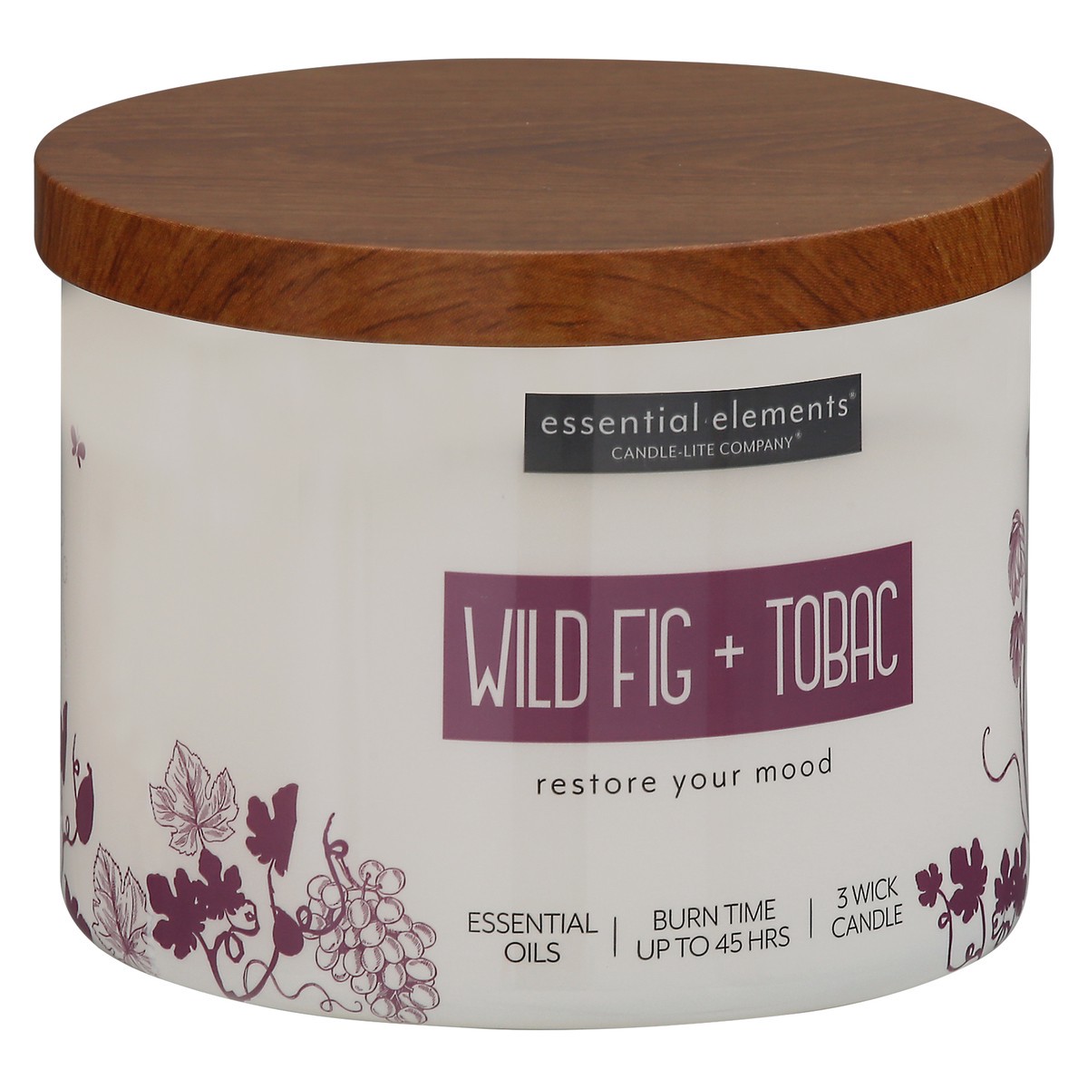 slide 2 of 10, Candle-Lite EE Wild Fig Tobac Jar Candle, 14.75 oz