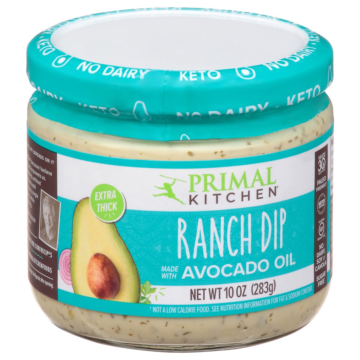 slide 4 of 13, Primal Kitchen Dip, Ranch, Extra Thick, 1 ct