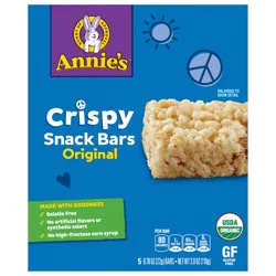 Annie's Organic Original Crispy Snack Bars, Gluten Free, 3.9 oz, 5 ct.