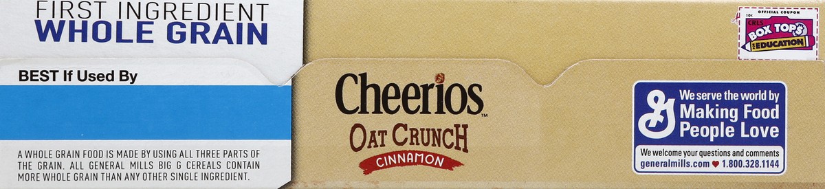 slide 2 of 6, Cheerios Cinnamon Oat Crunch Breakfast Cereal - General Mills, 15.2 oz