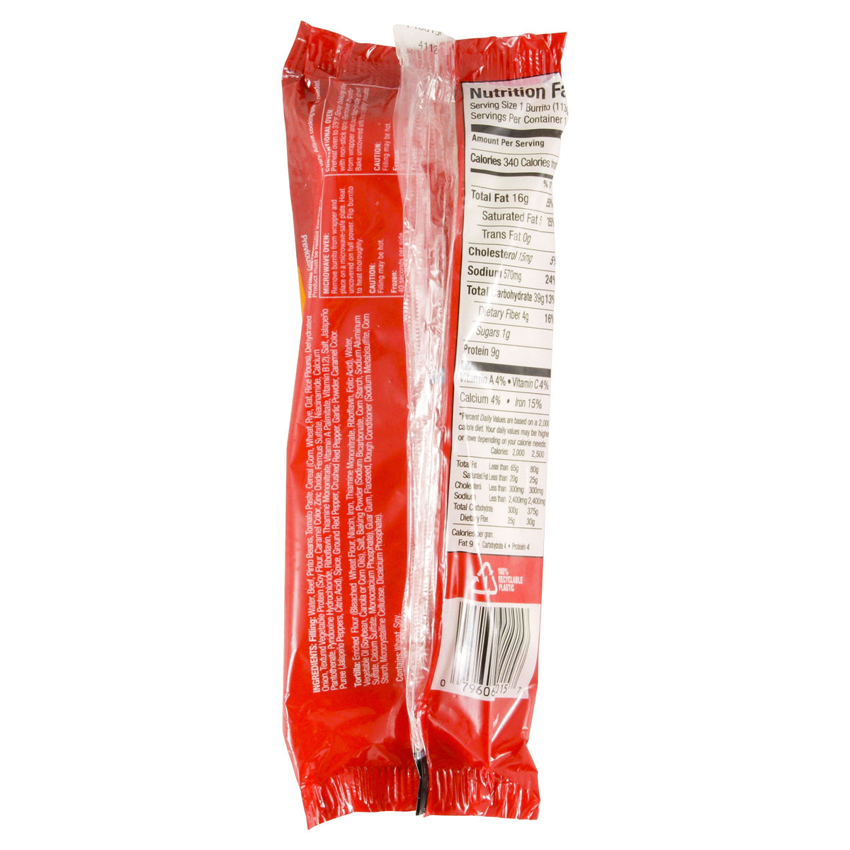 Tina's Red Hot Beef Burrito 4 oz | Shipt