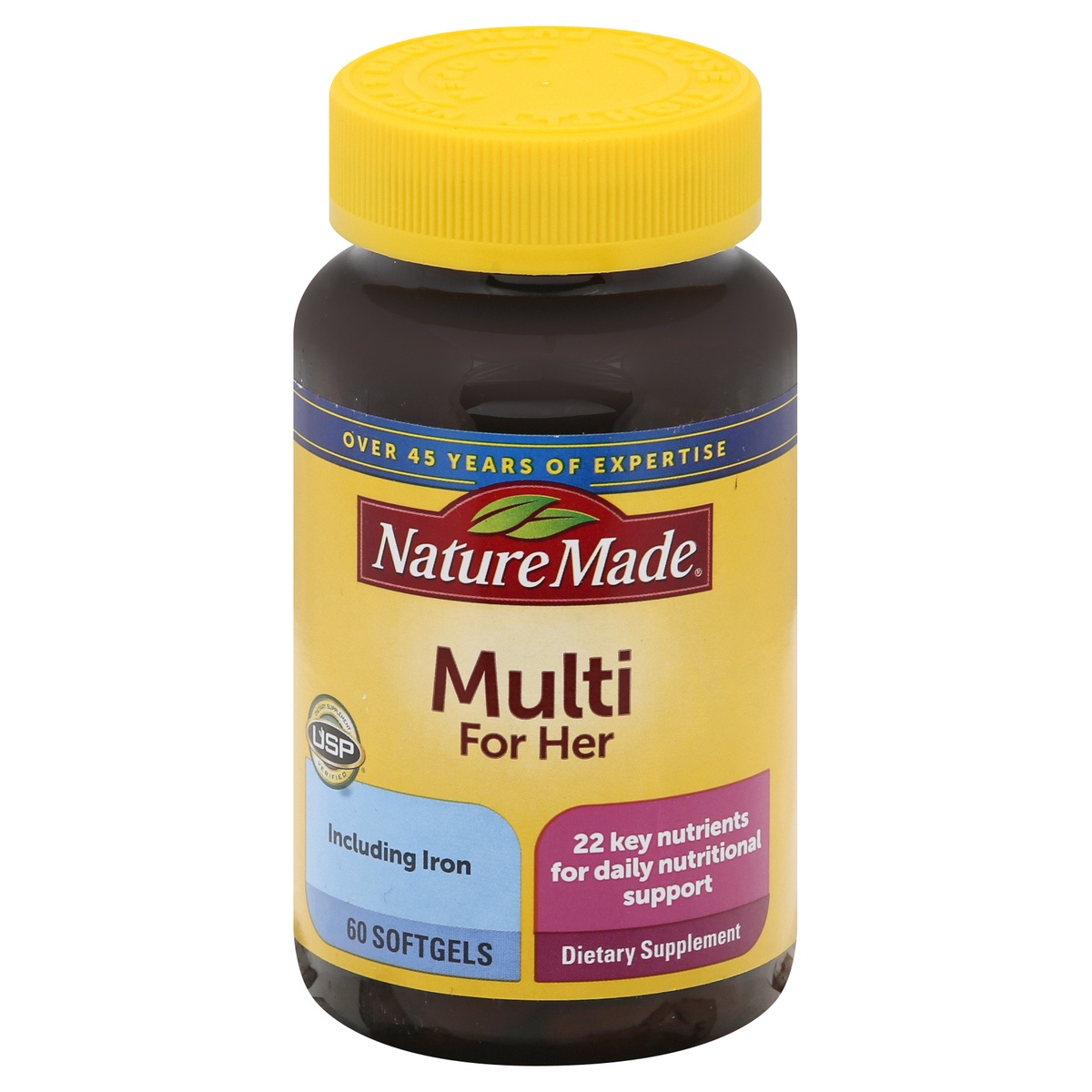 slide 1 of 1, Nature Made for Her Softgels Multi 60 ea, 60 ct