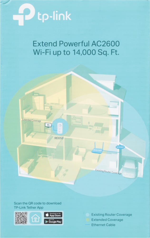 slide 3 of 4, TP-Link AC2600 MU-MIMO Wi-Fi Range Extender 1 ea, 1 ct
