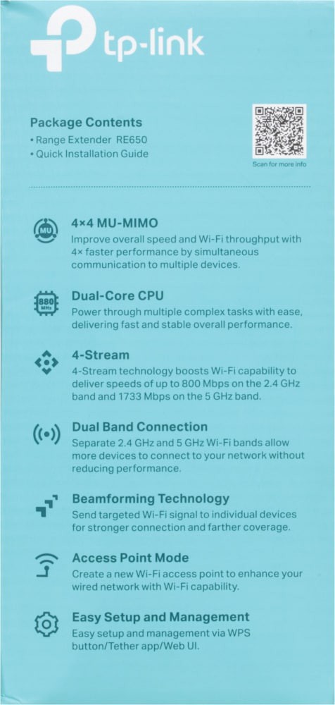slide 2 of 4, TP-Link AC2600 MU-MIMO Wi-Fi Range Extender 1 ea, 1 ct
