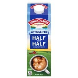 Land O'Lakes Lactose-Free Half And Half, 1 Quart