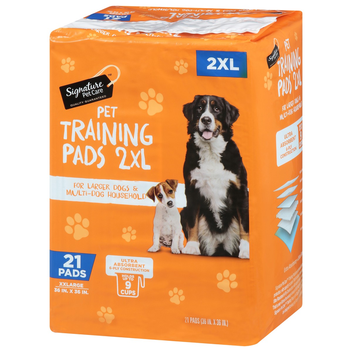 slide 4 of 4, Signature Pet Care 2xl Training Pads - 21 Count, 21 ct