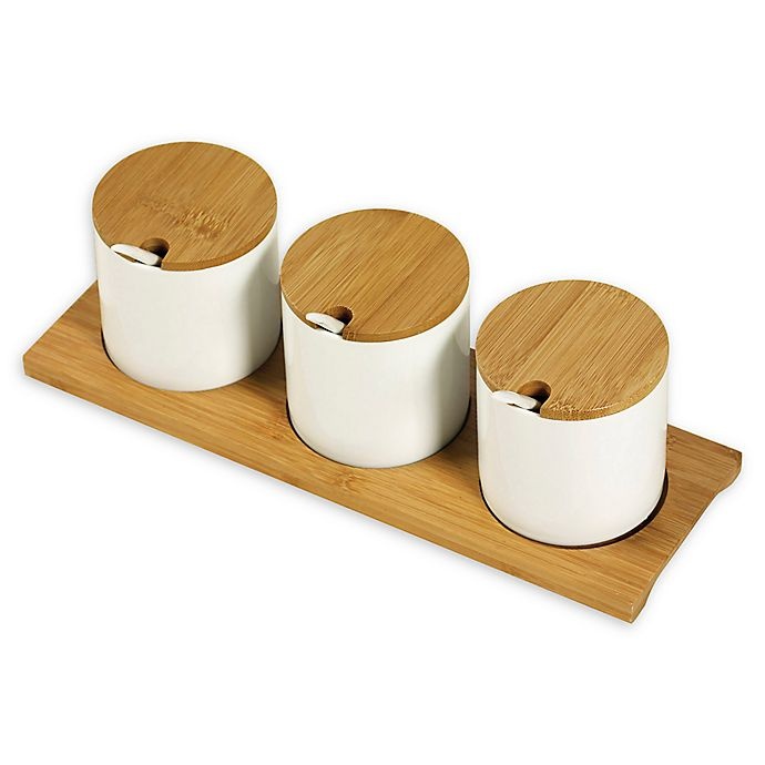 slide 1 of 2, Denmark Condiment Set - Off White, 10 ct