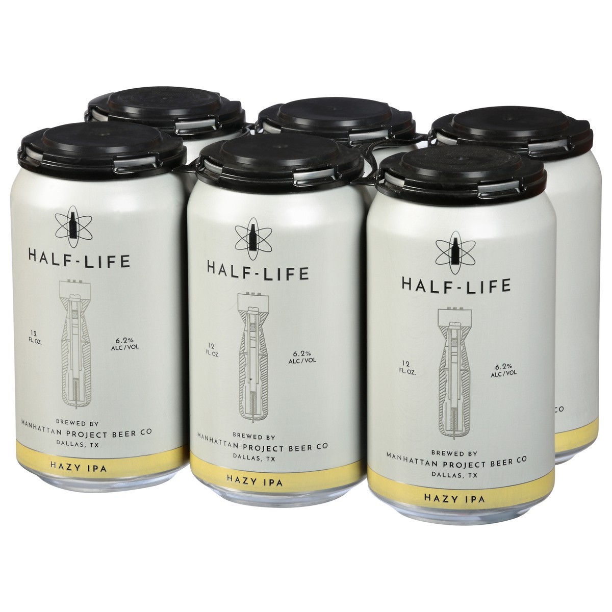 slide 9 of 11, Manhattan Project Beer Co Hazy IPA Half-Life Beer 6 - 12 fl oz Cans, 6 ct; 12 fl oz