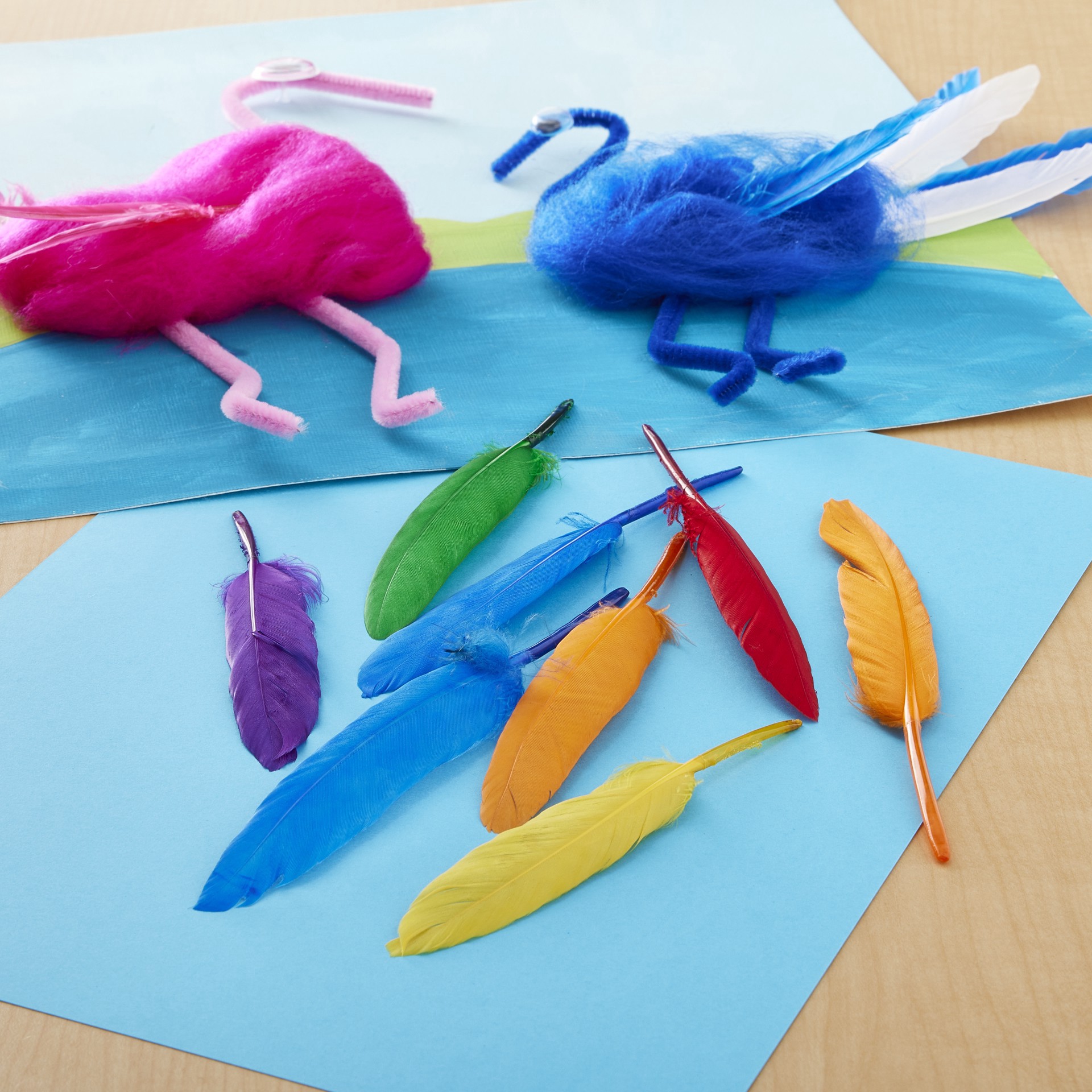 slide 2 of 3, Rainbow Craft Goose Feathers By Creatology, 2.12 oz