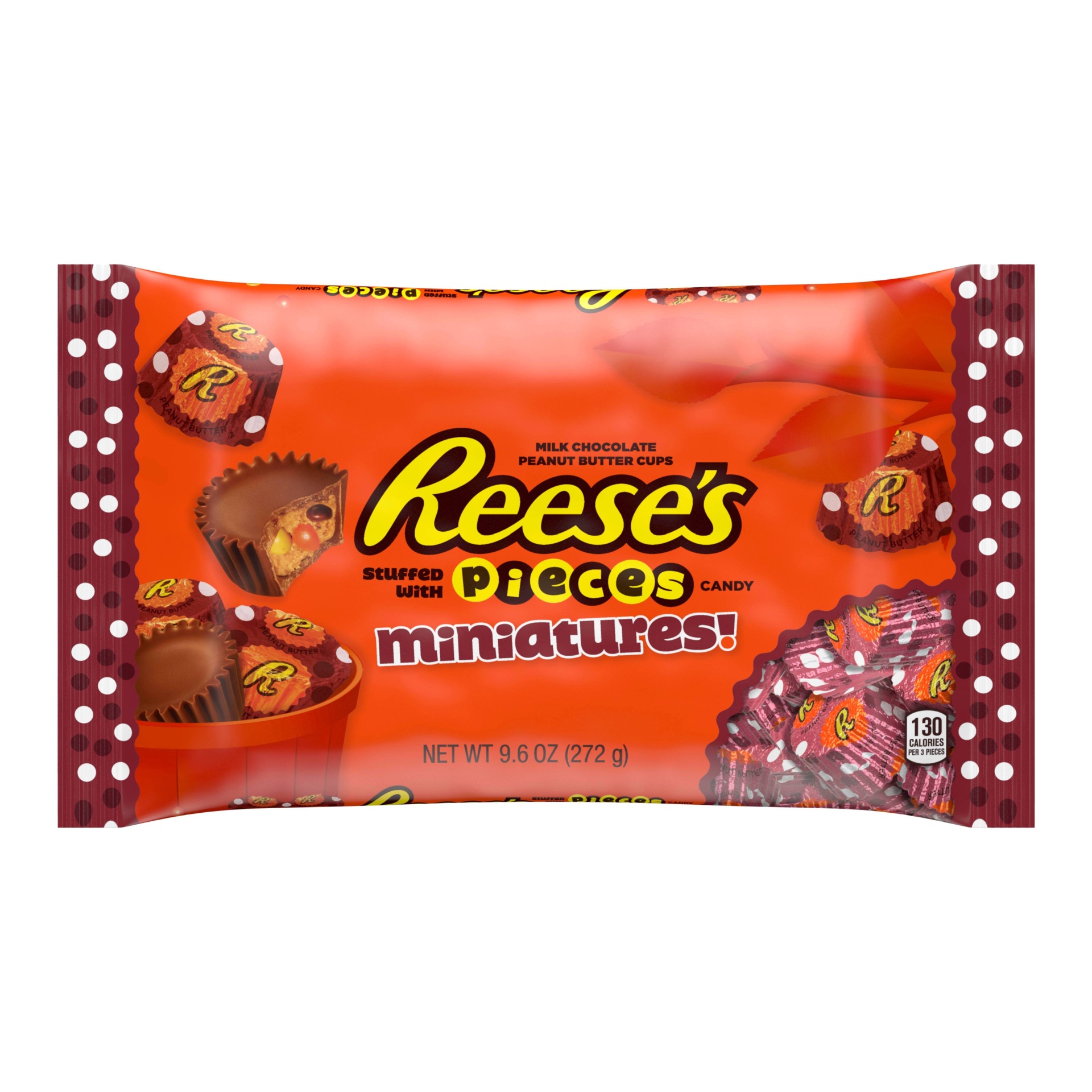 slide 1 of 1, Hershey's Mini Peanut Butter Cup W/pieces, 9.6 oz