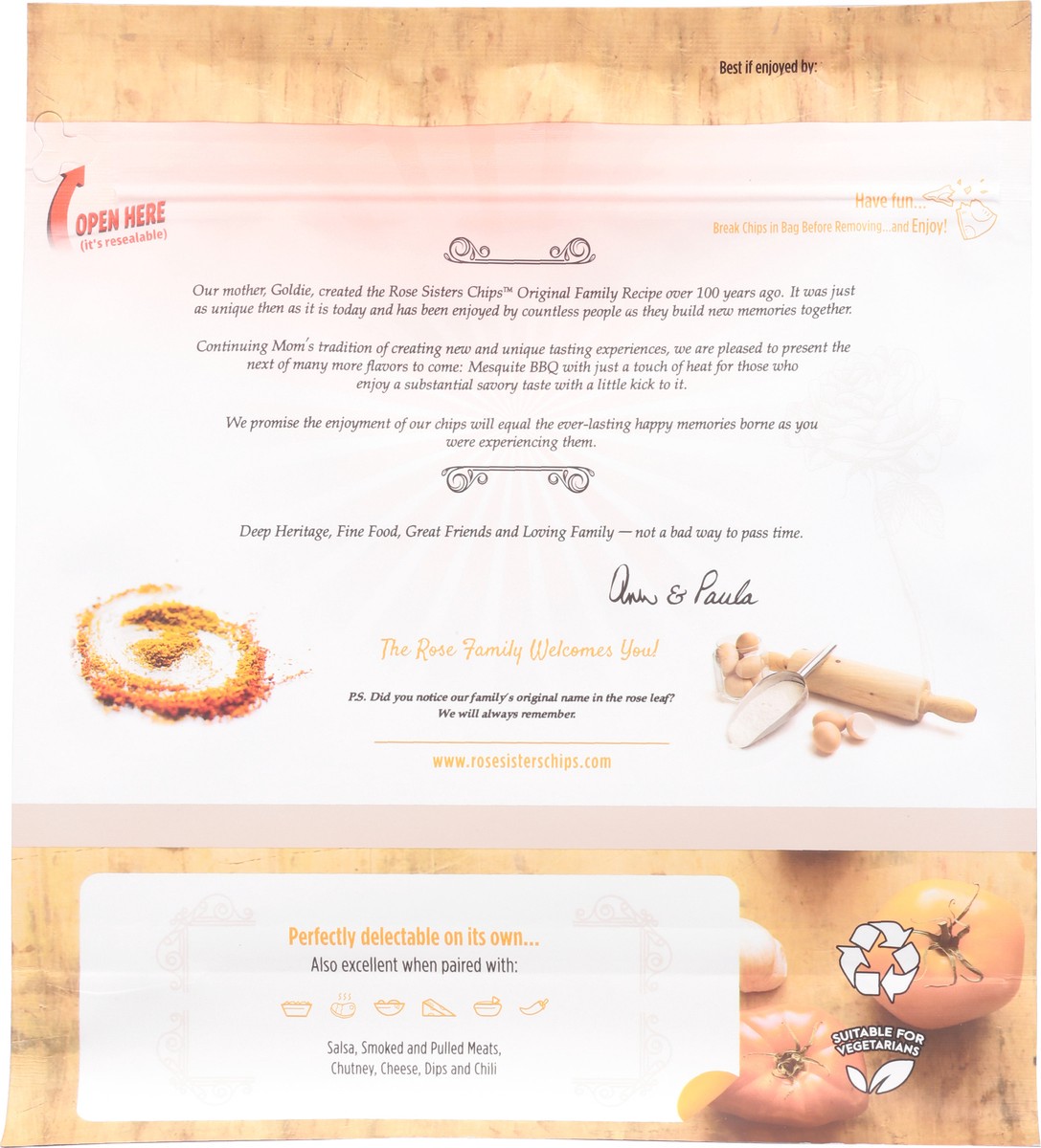 slide 4 of 9, Rose Sisters Chips Seasoned 7 Inch Mesquite BBQ Flour Tortillas Snacking Size 3 ea, 4.33 oz