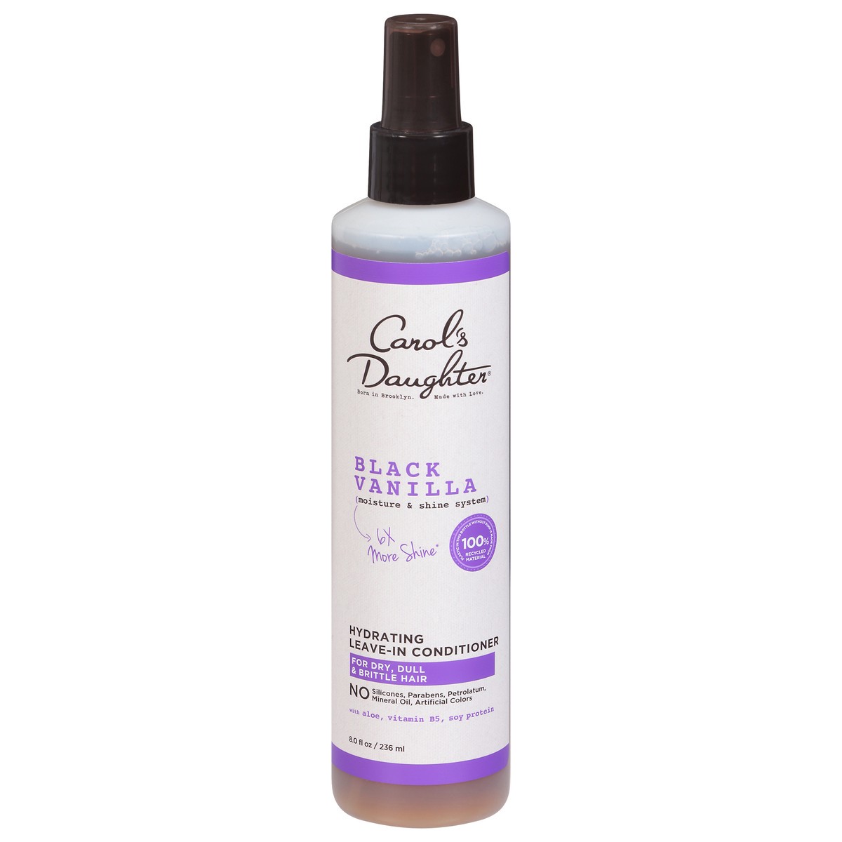 slide 1 of 5, Carol's Daughter Black Vanilla Moisture & Shine Leave In Conditioner for Dry Hair - 8 floz, 8 fl oz