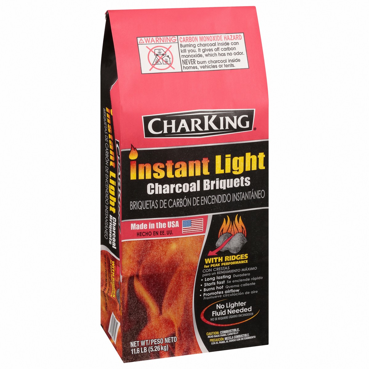 slide 8 of 9, CharKing Instant Light Charcoal Briquets 11.6 lb, 11.6 lb