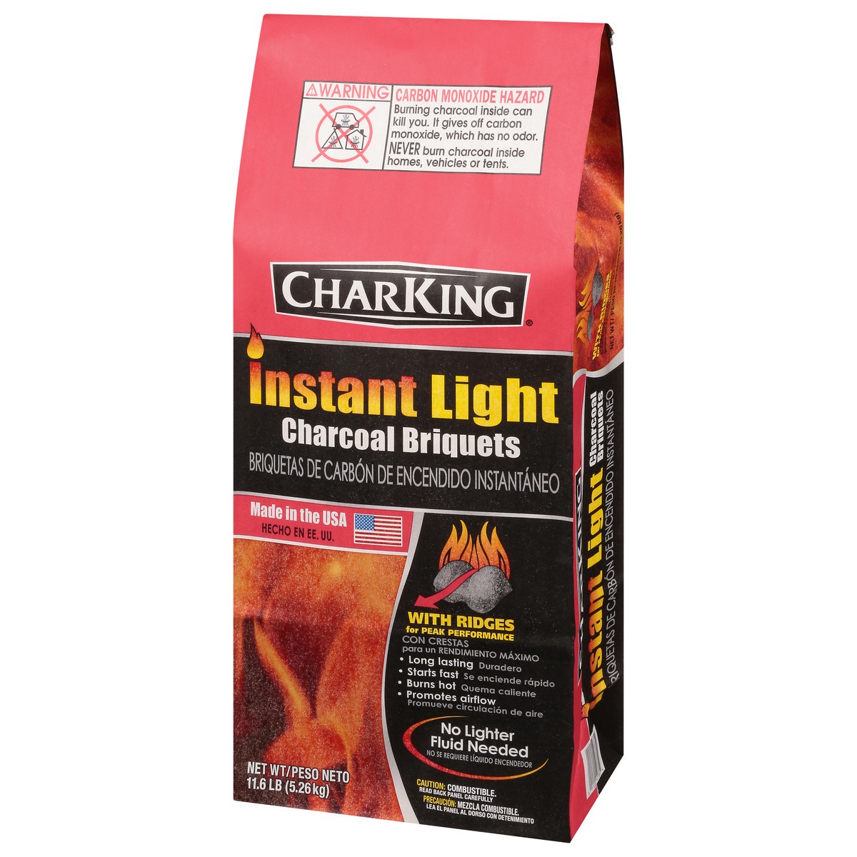 slide 3 of 9, CharKing Instant Light Charcoal Briquets 11.6 lb, 11.6 lb