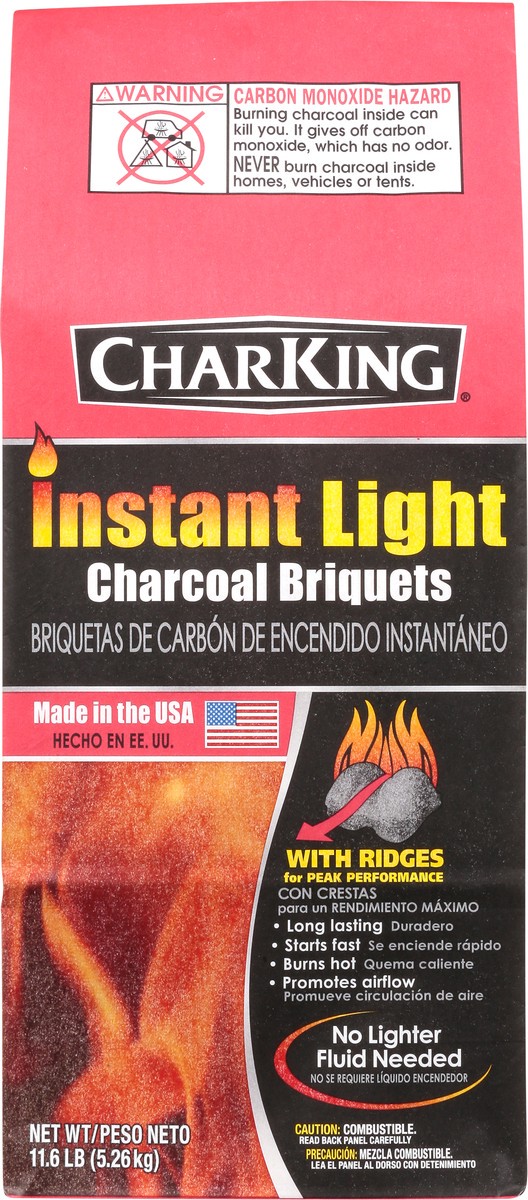 slide 7 of 9, CharKing Instant Light Charcoal Briquets 11.6 lb, 11.6 lb