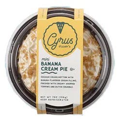 Cyrus O'Leary's Banana Cream Pie, 4 Inch, 7 Ounce