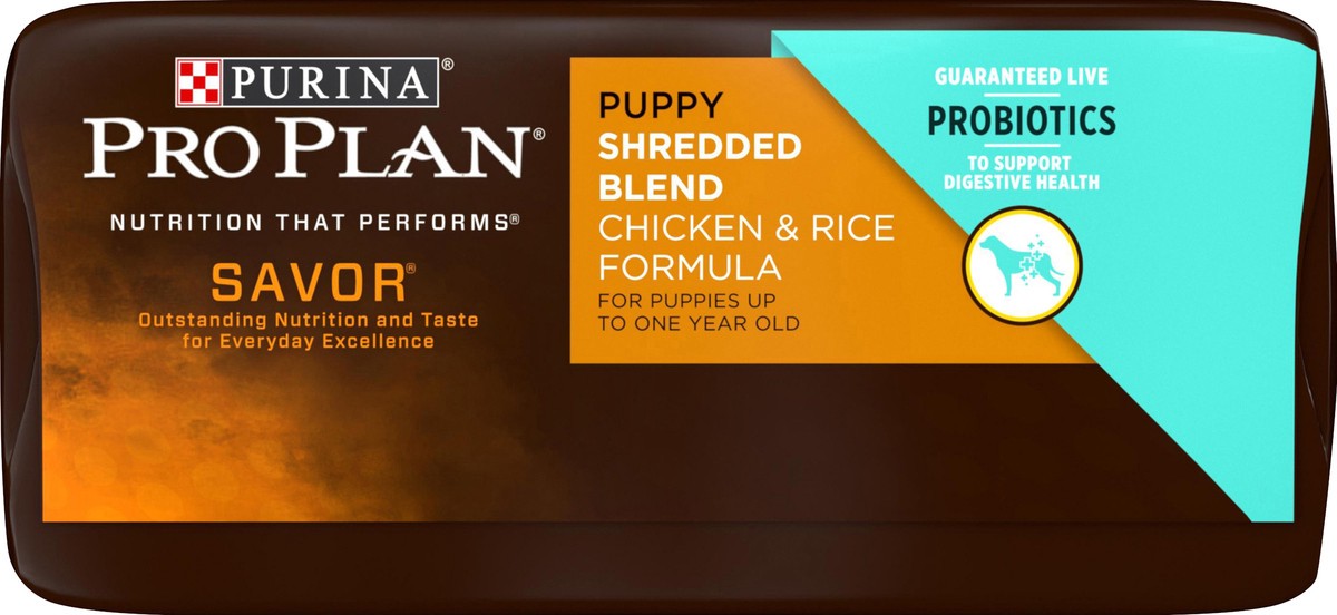 slide 2 of 6, Pro Plan Purina Pro Plan High Protein Puppy Food Shredded Blend Chicken & Rice Formula, 6 lb