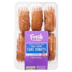 FRESH FROM MEIJER FFM Sour Creme Cake Donut 6ct