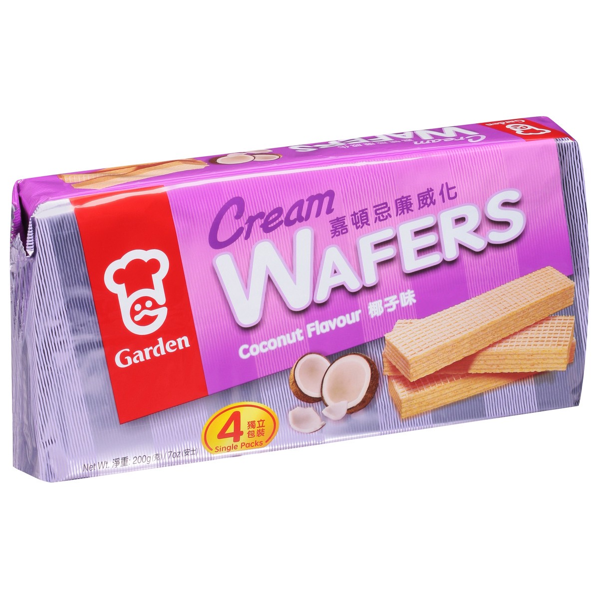 slide 7 of 9, Garden Cream Coconut Flavour Wafers 4 ea, 4 ct